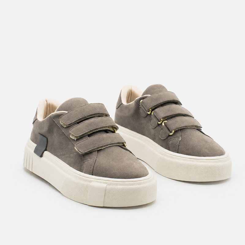 Tênis Zatta Feminino  Flatform Mary  Cinza
