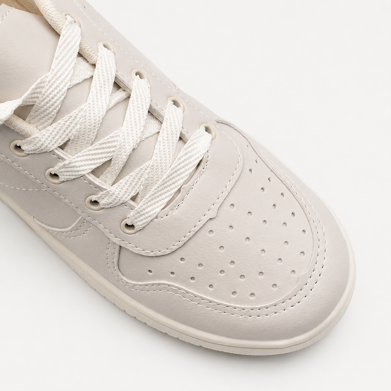 Tênis Zatta Casual Cadarço Kelly Off White