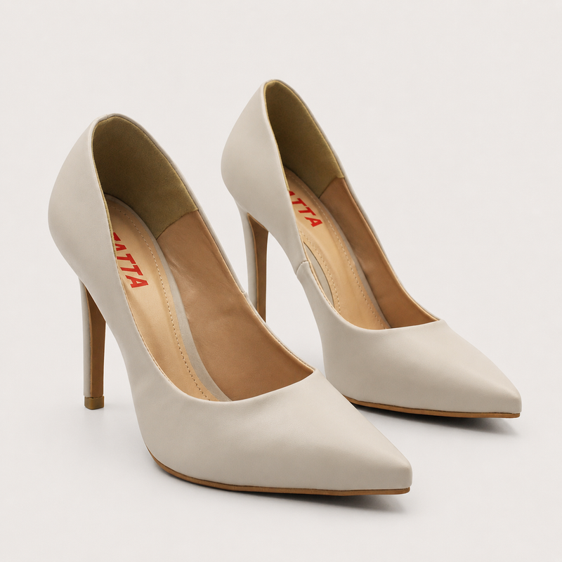 Scarpin Salto Alto Bico Fino Suzy Aveia