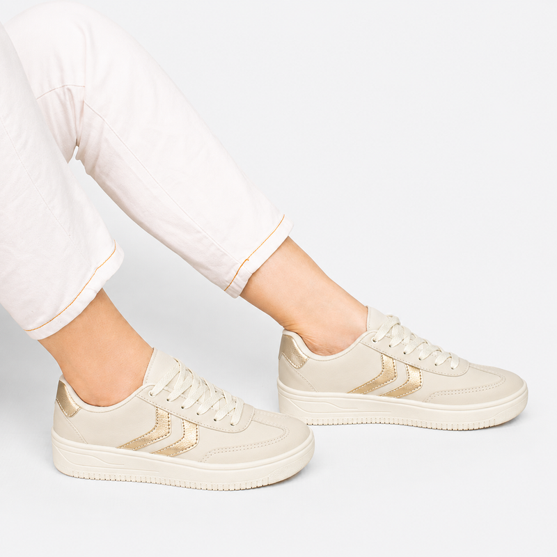 Tênis Zatta Casual  Listras Laterias Kalime Off White
