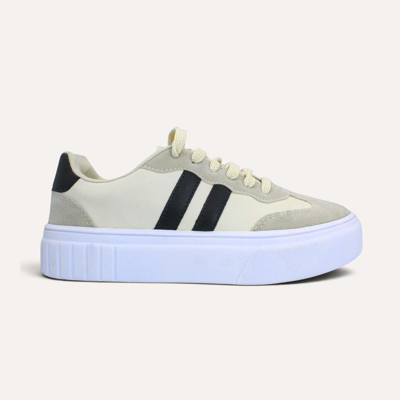Tênis Casual Zatta Flatform Mariana Off White