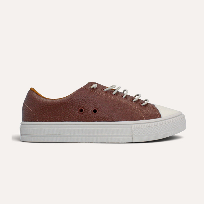 Tênis Zatta Casual com Cadarço de Elástico Madú Caramelo