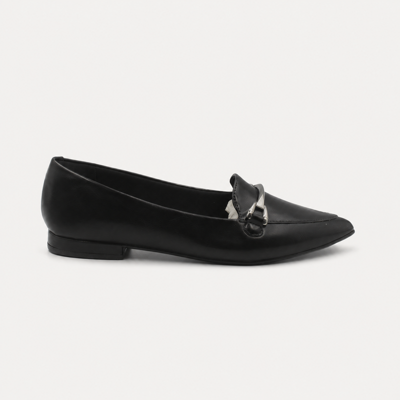 Mocassim Zatta Bico Fino Mayara Preto