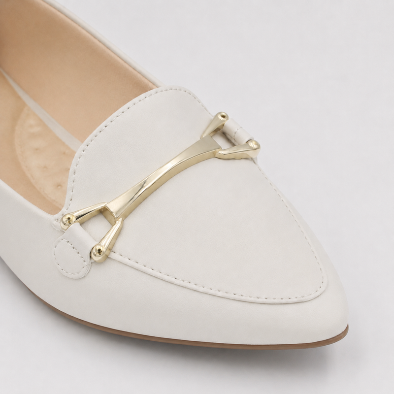 Mocassim Zatta Bico Fino Mayara Off White