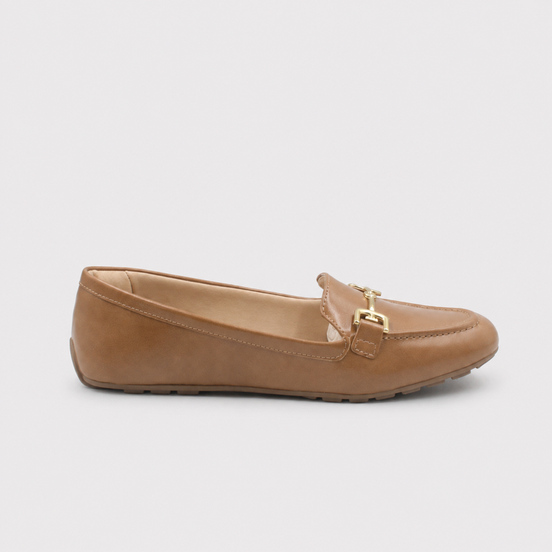 Mocassim Zatta Corrente Flat  Monique Caramelo
