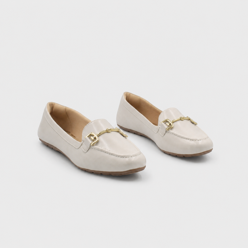 Mocassim Zatta Corrente Flat  Monique Off White