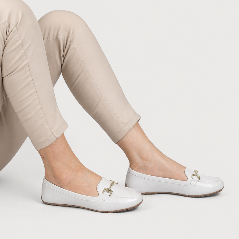 Mocassim Zatta Corrente Flat  Monique Off White