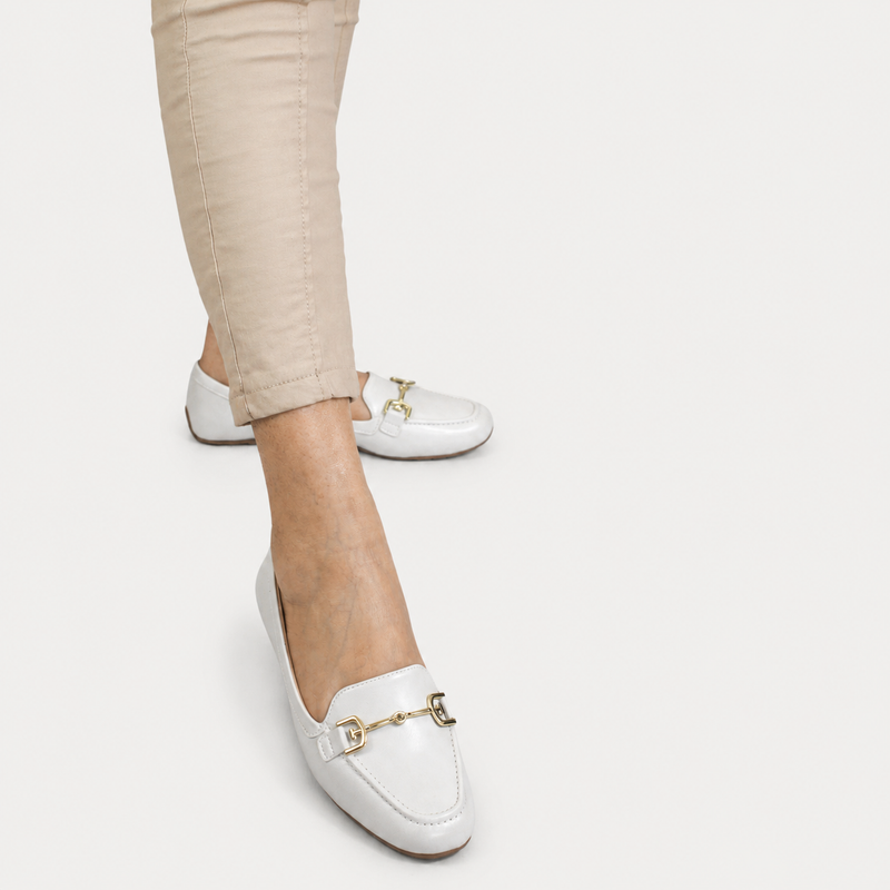 Mocassim Zatta Corrente Flat  Monique Off White