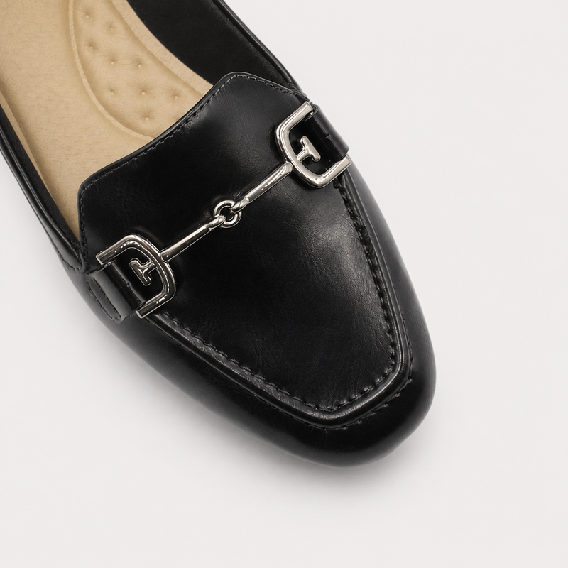 Mocassim Zatta Corrente Flat  Monique Preto