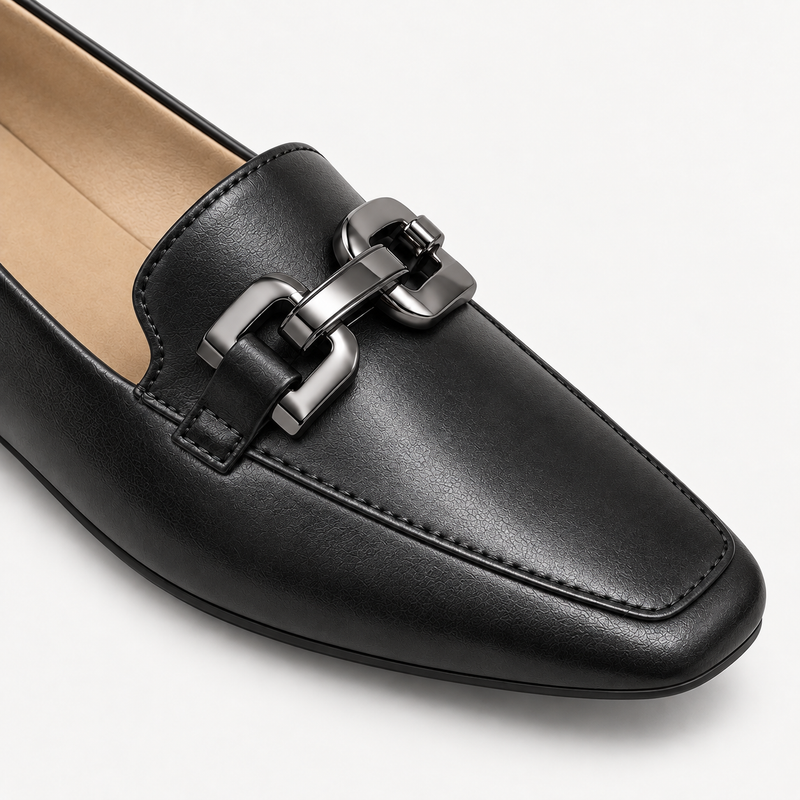 Mocassim Zatta Detalhe de Fivela Magda Preto