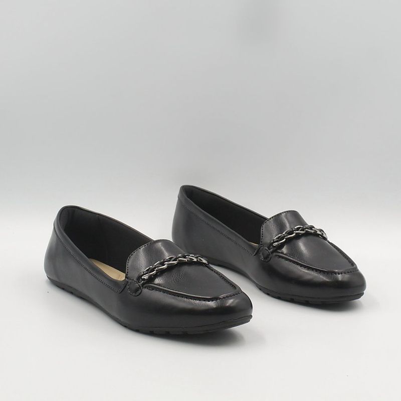 Mocassim Zatta Corrente Flat  Micaela Preto