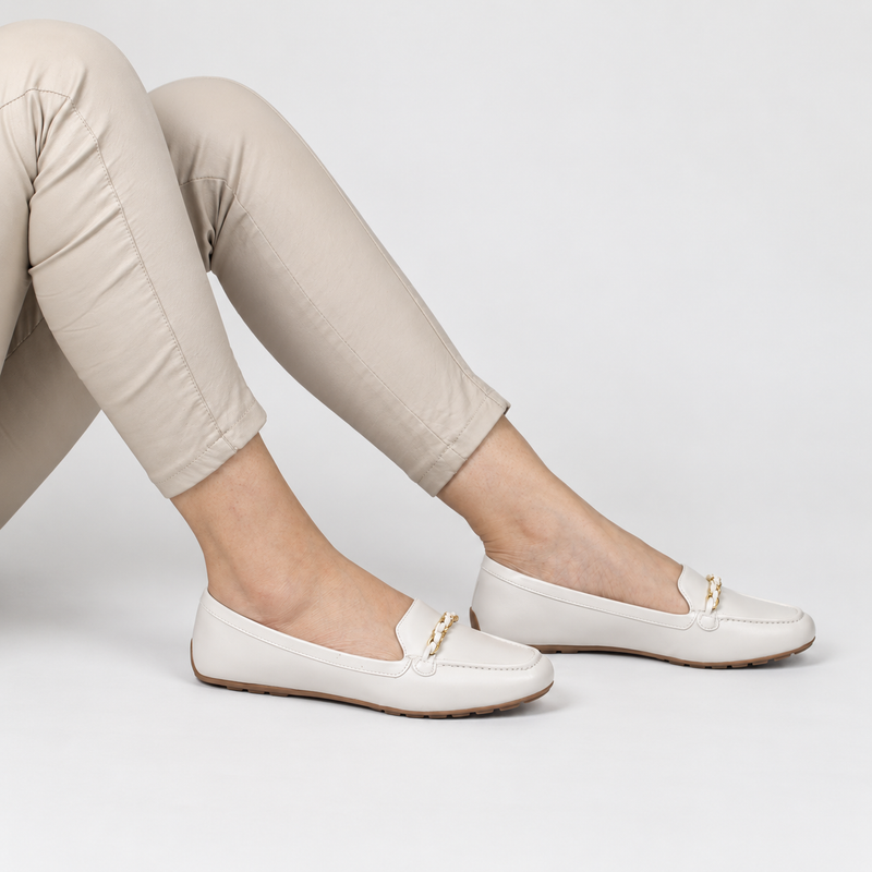 Mocassim Zatta Corrente Flat  Micaela Off White