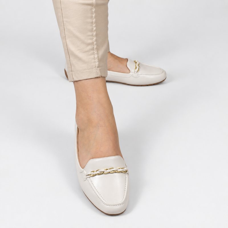 Mocassim Zatta Corrente Flat  Micaela Off White