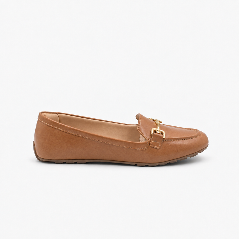 Mocassim Zatta Corrente Flat  Monique Caramelo