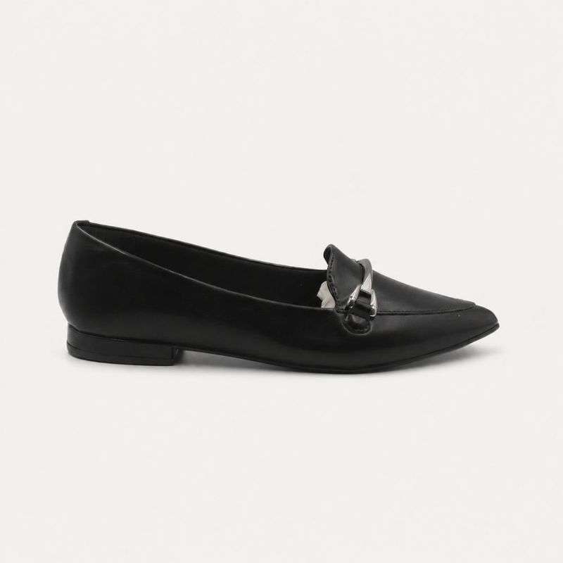 Mocassim Zatta Bico Fino Mayara Preto