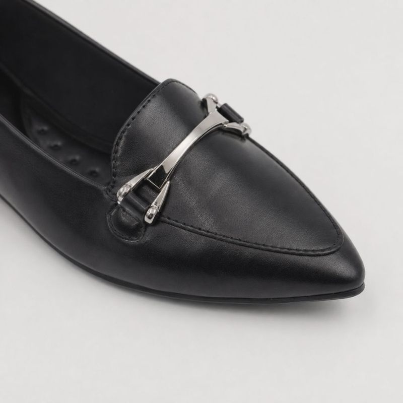 Mocassim Zatta Bico Fino Mayara Preto