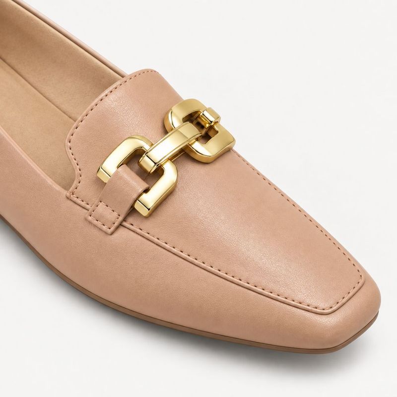 Mocassim Zatta Detalhe de Fivela Magda Nude