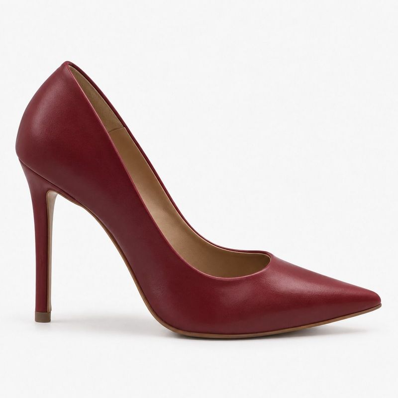 Scarpin Bico Fino Salto Suzy Marsala