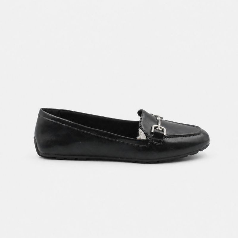 Mocassim Zatta Corrente Flat  Monique Preto