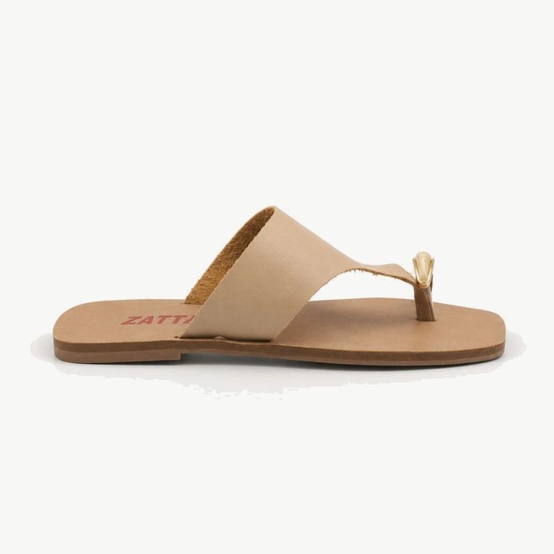 Rasteira Zatta de Dedo Chloé Nude