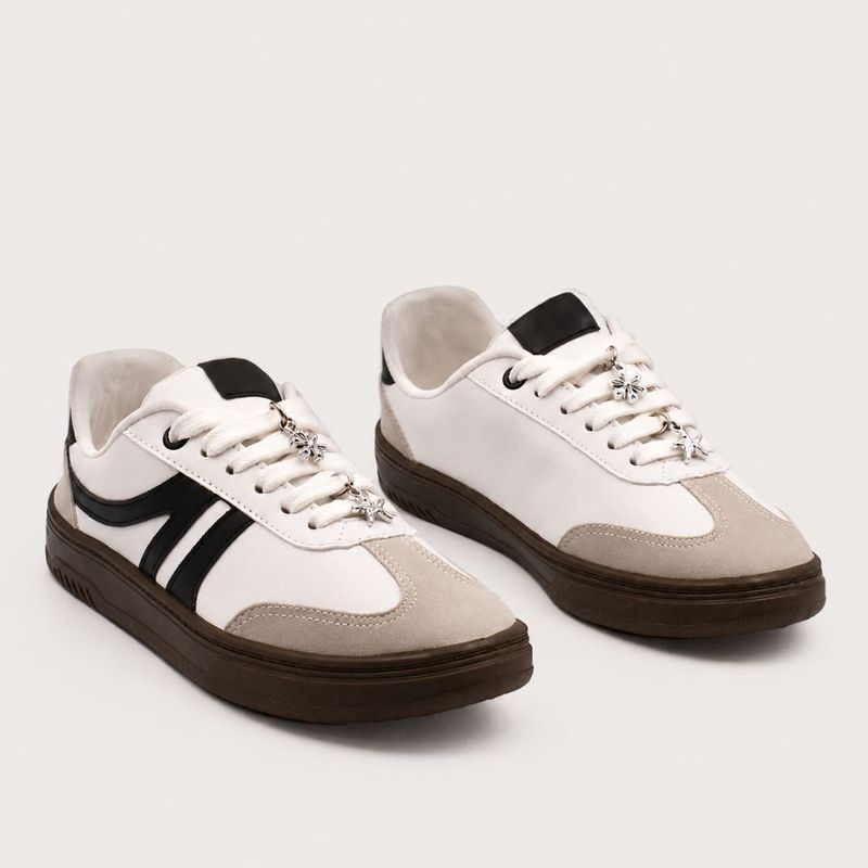Tênis Zatta Casual Pingente Pietra  Bicolor