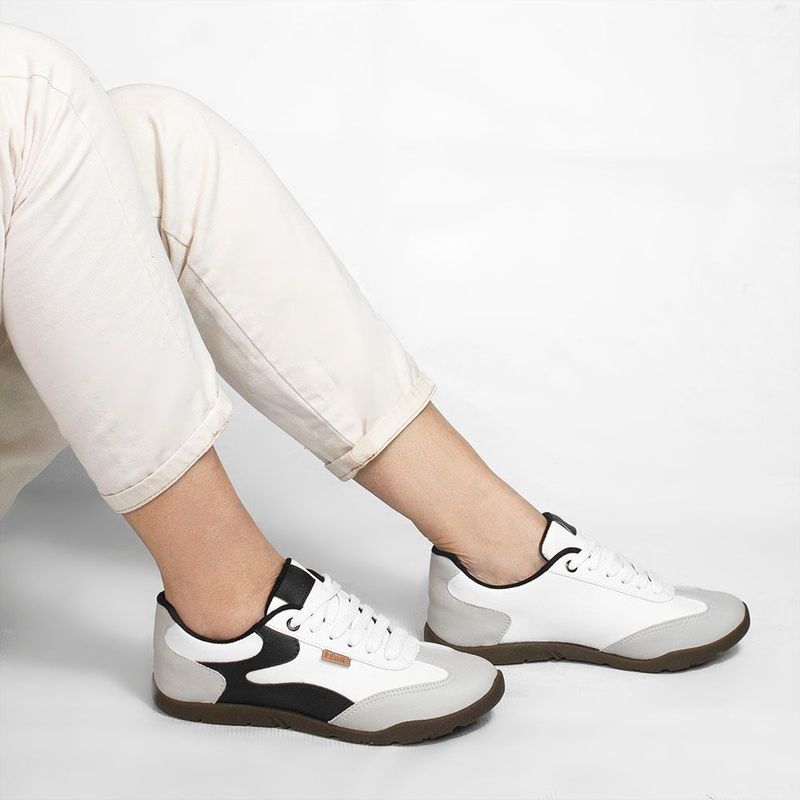 Tênis Zatta Casual Cadarço Jully Branco