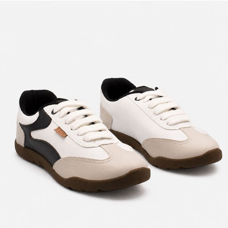 Tênis Zatta Casual Cadarço Jully Branco