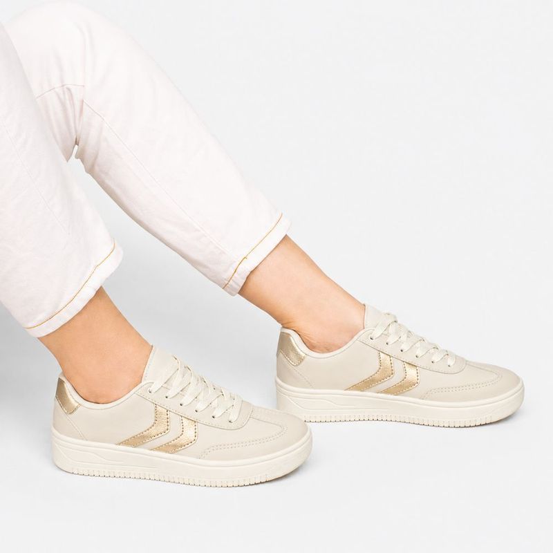 Tênis Zatta Casual  Listras Laterias Kalime Off White