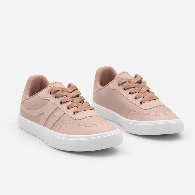 Tênis Zatta Casual  Cadarço Rita Rosa