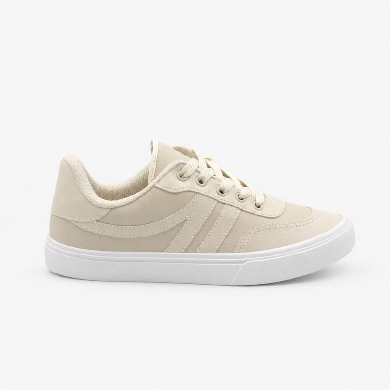 Tênis Zatta Casual  Cadarço Rita Off White