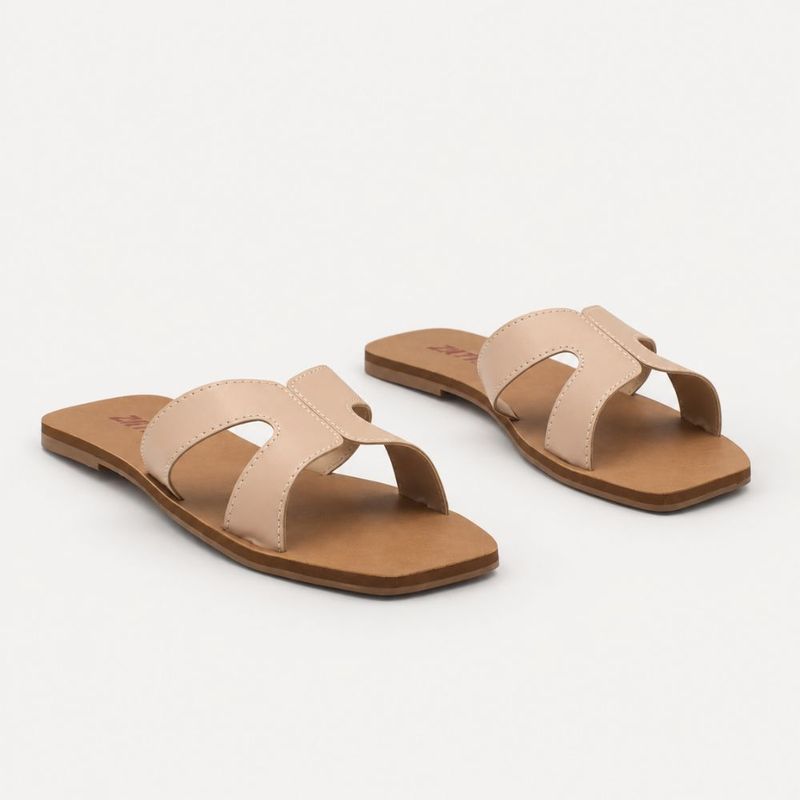 Rasteira Zatta H Camile Nude