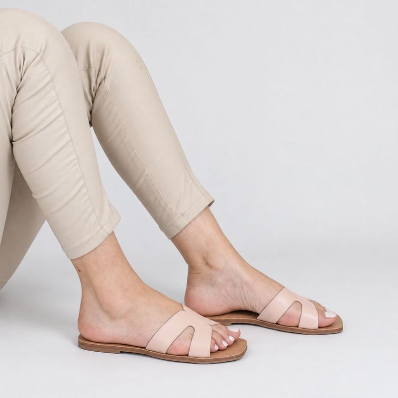 Rasteira Zatta H Camile Nude