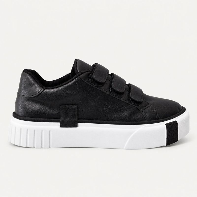 Tênis Zatta Feminino  Flatform Mary  Preto