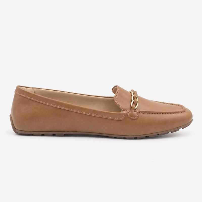 Mocassim Zatta Corrente Flat  Micaela Caramelo