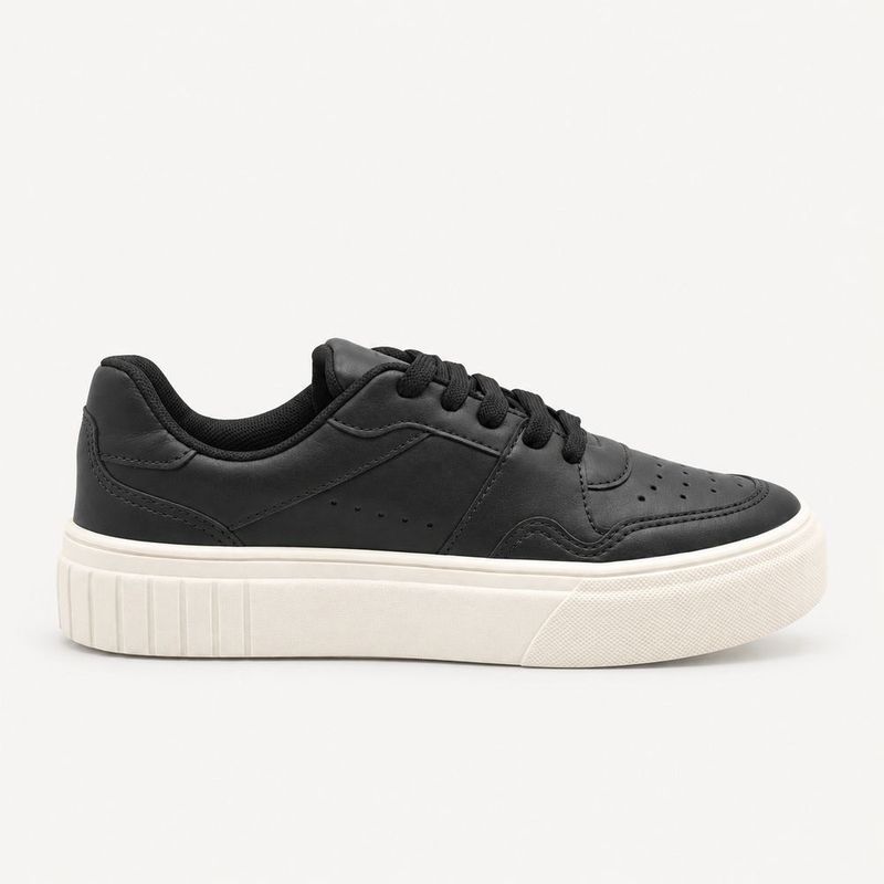 Tênis Casual Zatta Flatform  Kimberly Preto
