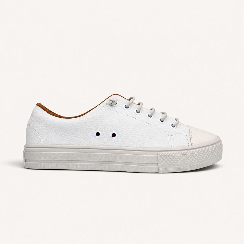 Tênis Zatta Casual com Cadarço de Elástico Madú Off White