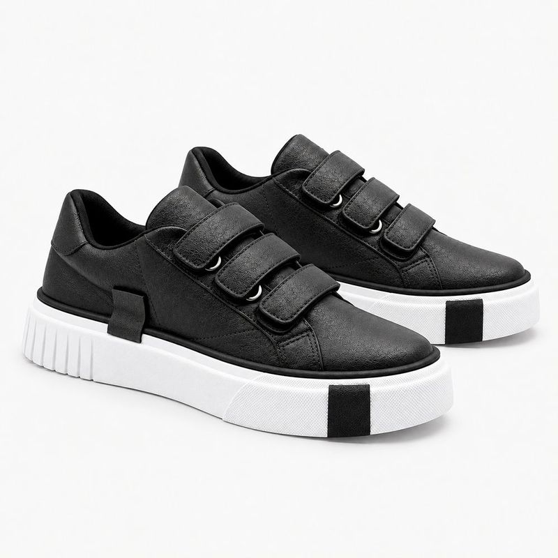Tênis Zatta Feminino  Flatform Mary  Preto