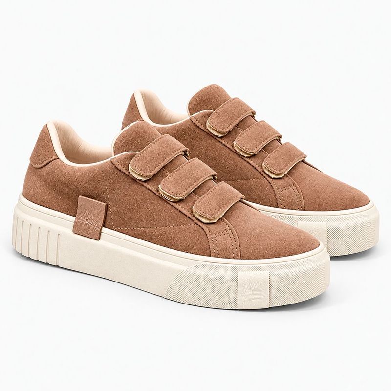 Tênis Zatta Feminino  Flatform Mary  Nude