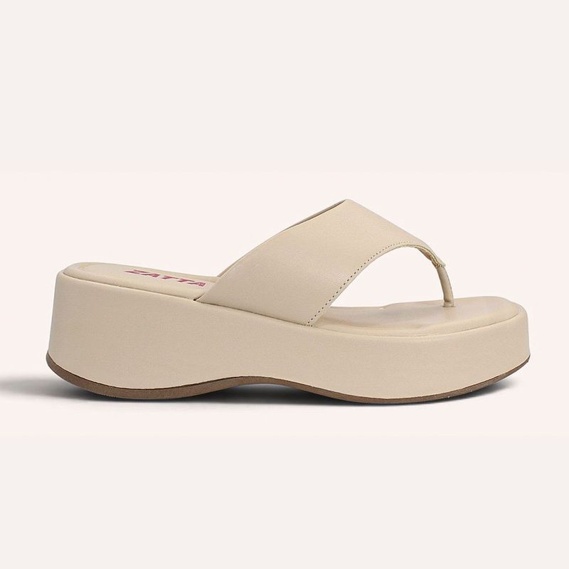 Tamanco Zatta De Dedo  Flatform Luma Amendoa