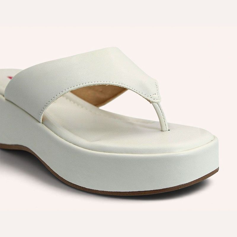 Tamanco Zatta De Dedo  Flatform Luma Off White