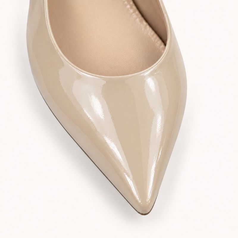 Scarpin Zatta Slingback Salto Baixo Dalila Amendoa