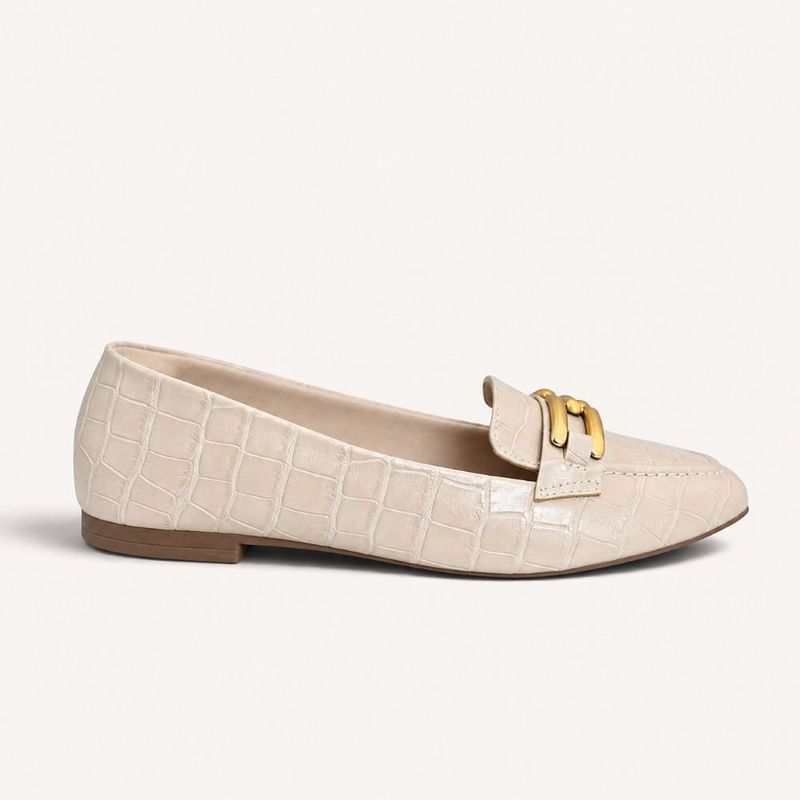Mocassim Zatta Detalhe de Fivela Sirley Amendoa