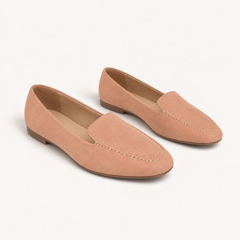 Mocassim Zatta Liso Bico Quadrado Silvana Nude