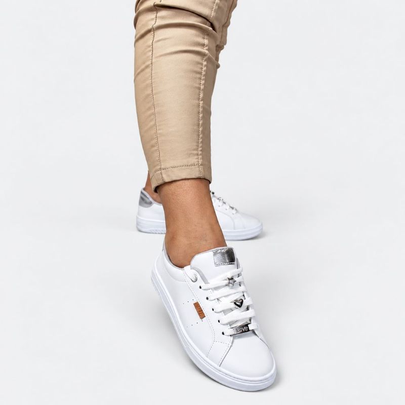 Tênis Zatta Casual Pingente Penélope Branco