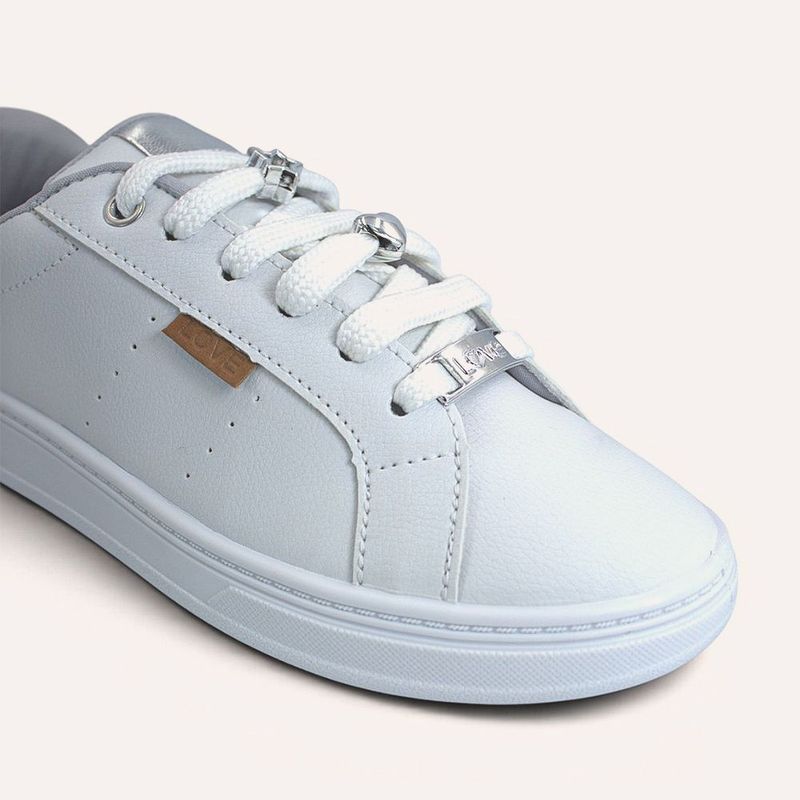 Tênis Zatta Casual Pingente Penélope Branco