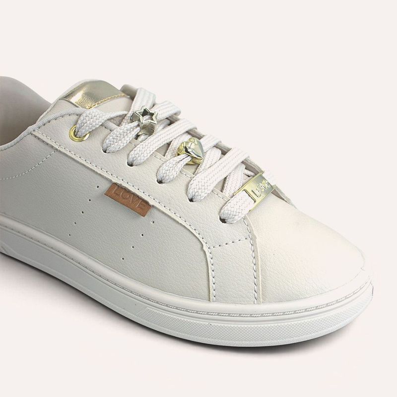 Tênis Zatta Casual Pingente Penélope Off White