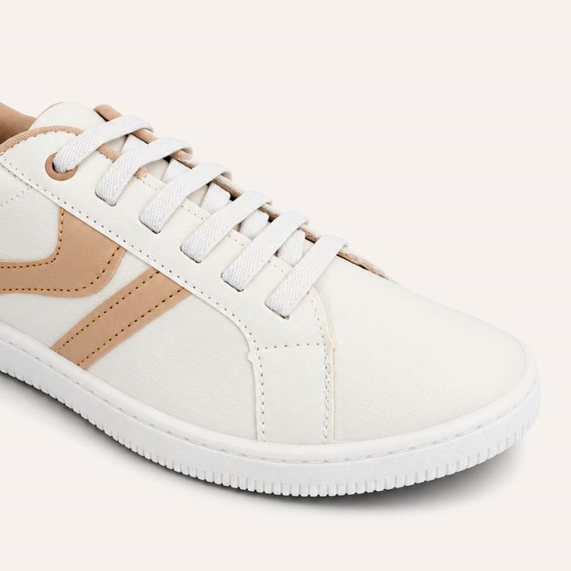 Tênis Zatta Casual  Cadarço de  Elástico Paola Off White