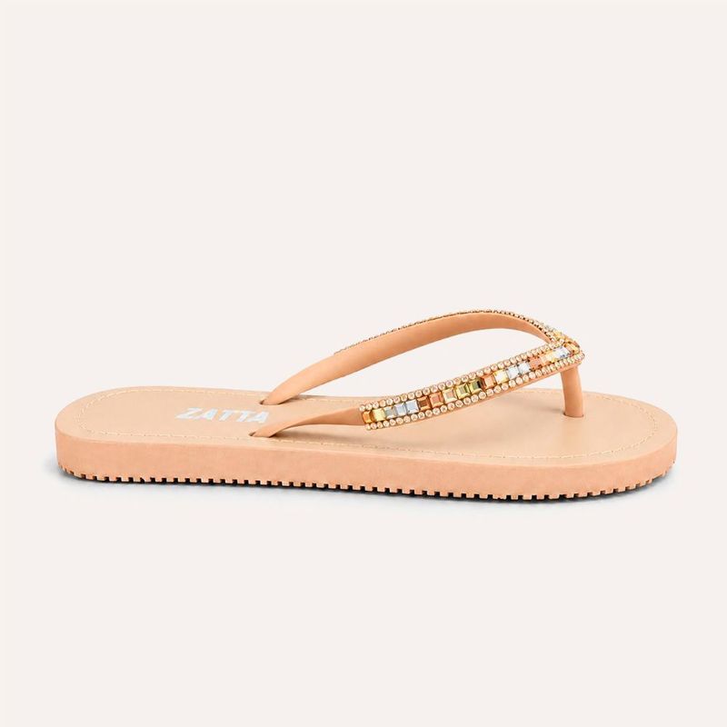 Chinelo Zatta de Dedo Strass Amora Multicolor