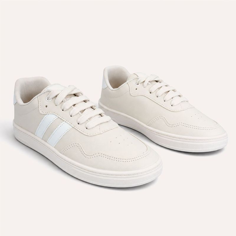 Tenis Zatta Duas Listras Jaqueline Off White