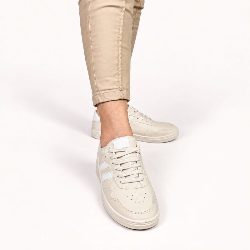 Tenis Zatta Duas Listras Jaqueline Off White